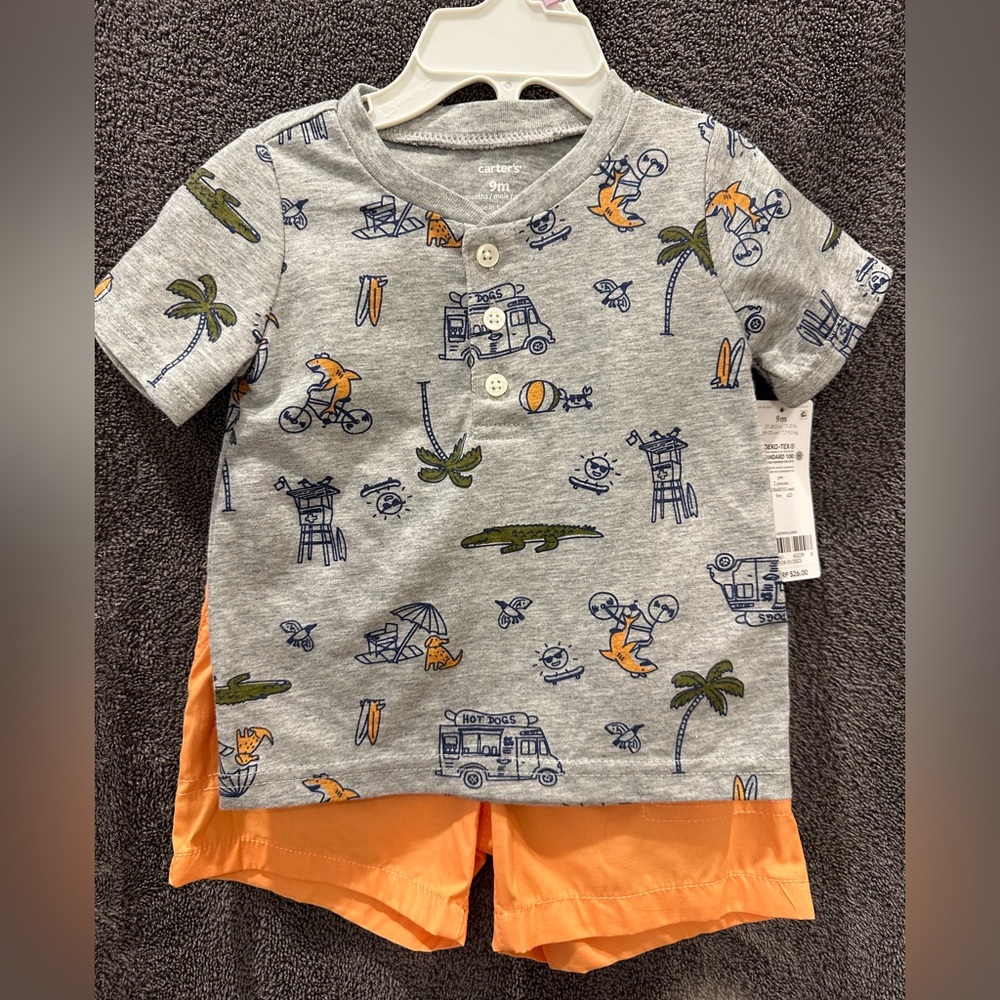 2 piece Carter’s Boys clothing set. Brand new with tags.